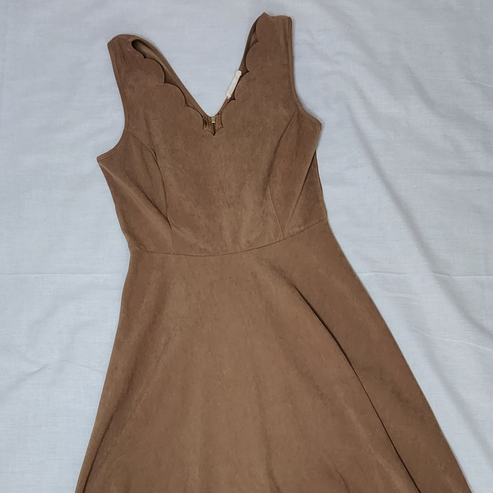 Fall suede dress